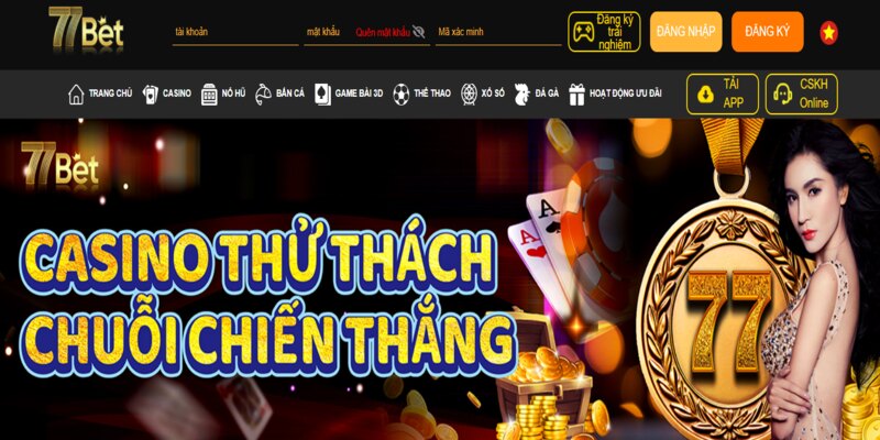 Giới thiệu casino online uy tín 77BET